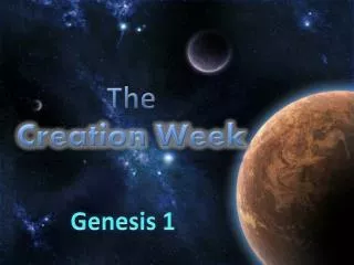 The Creation Week