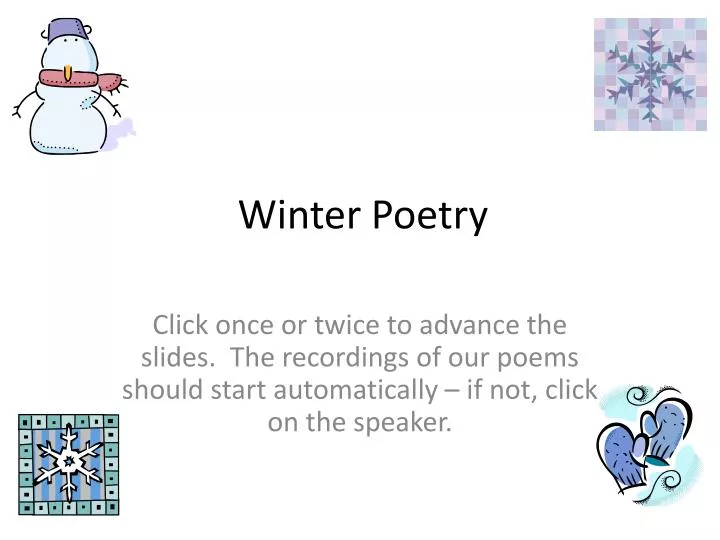 winter poetry