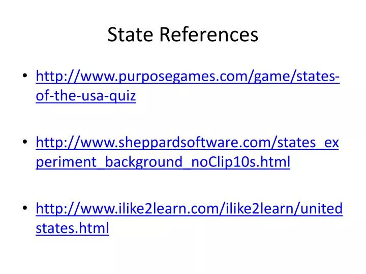 state references