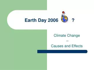 Earth Day 2006		?