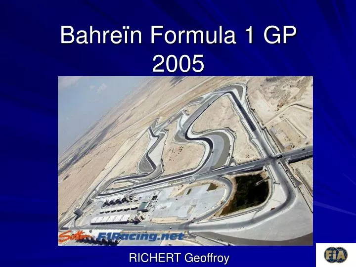 bahre n formula 1 gp 2005