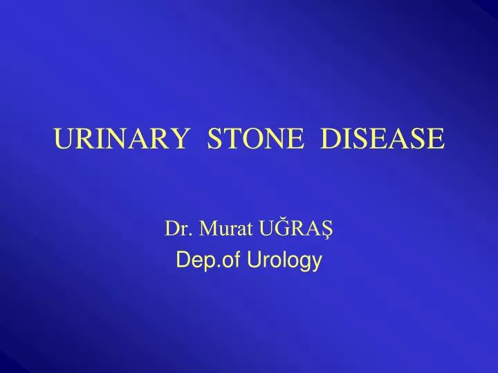 urinary stone disease