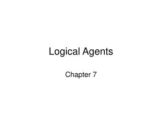 logical agents