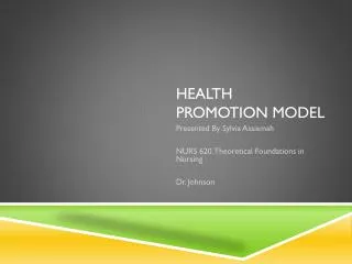 Health Promotion Model