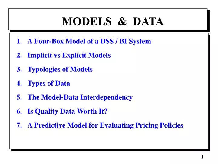 models data