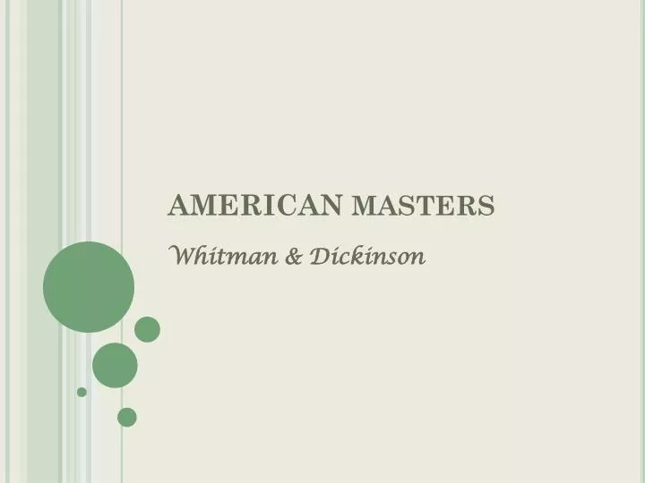american masters