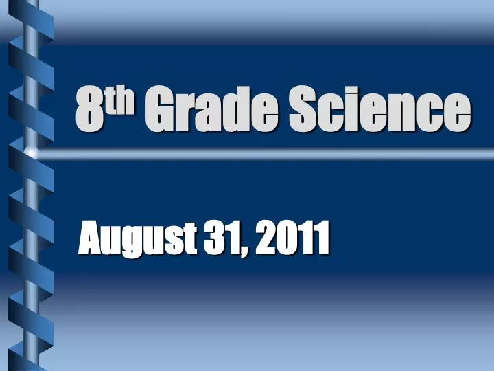8 th grade science
