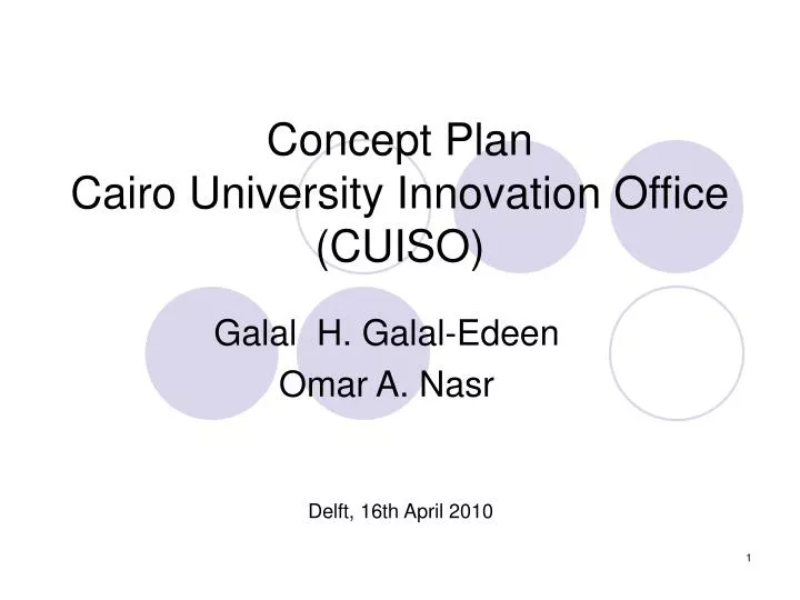 concept plan cairo university innovation office cuiso