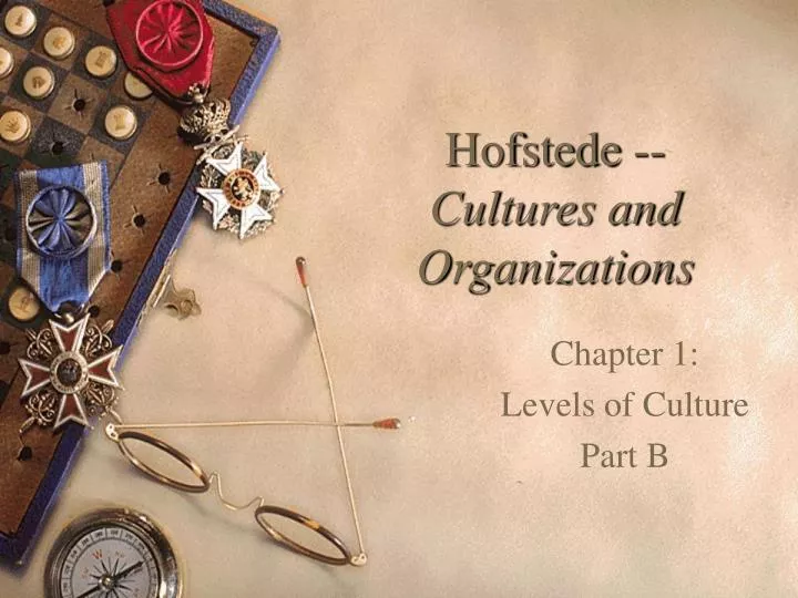 hofstede cultures and organizations