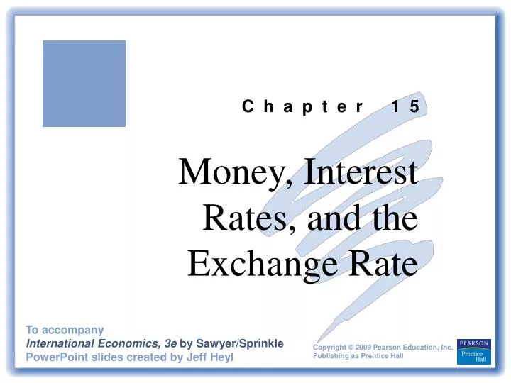 money interest rates and the exchange rate