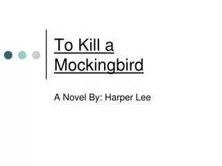 to kill a mockingbird