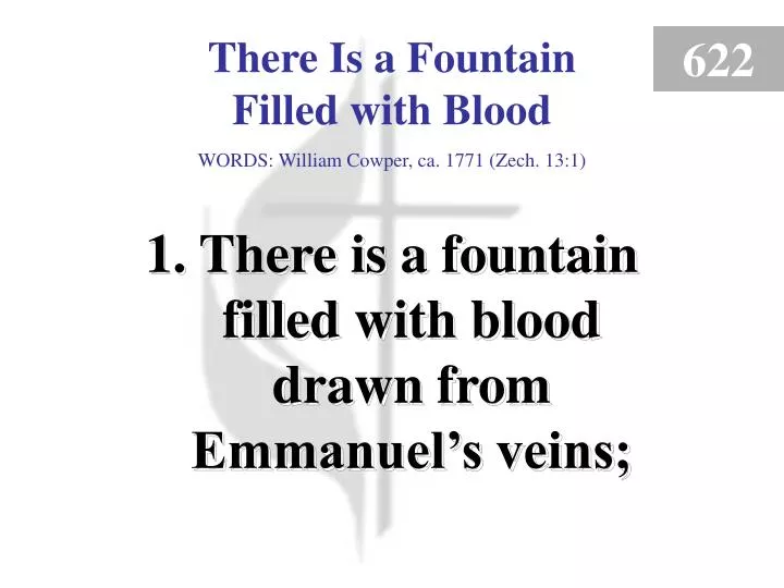 there is a fountain filled with blood 1