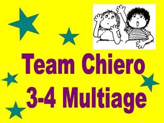 Team Chiero 3-4 Multiage