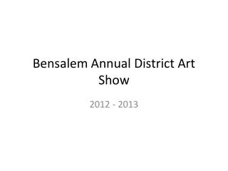 bensalem annual district art show