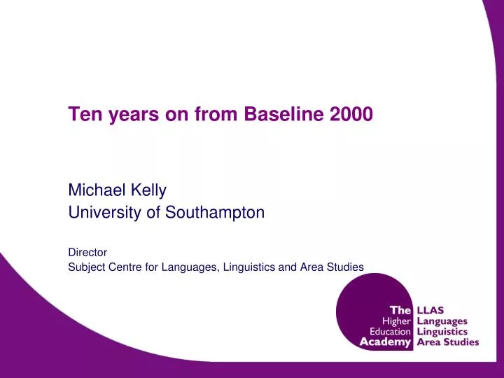 ten years on from baseline 2000