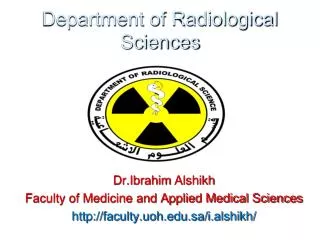 Department of Radiological Sciences