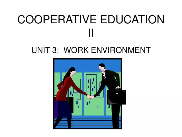 cooperative education ii