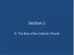 Influence of the Catholic Church in Europe - slide 1