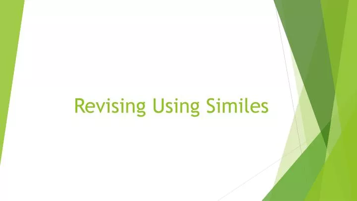 revising using similes