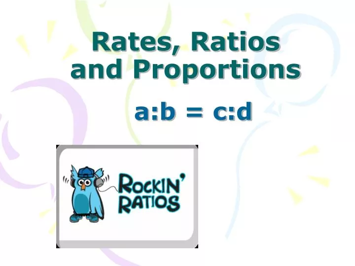 rates ratios and proportions