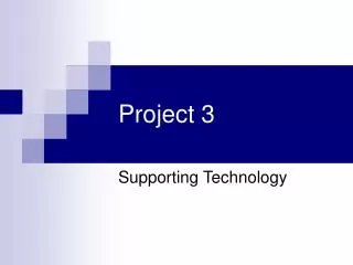 Project 3