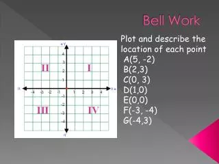 bell work