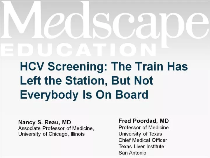 hcv screening the train has left the station but not everybody is on board