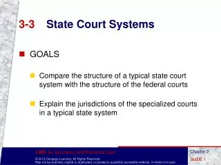 3-3	 State Court Systems