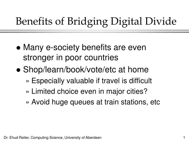 benefits of bridging digital divide