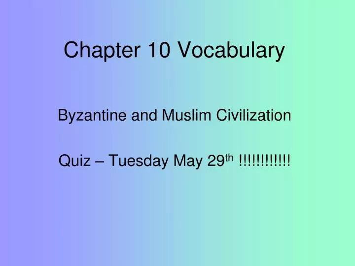 chapter 10 vocabulary