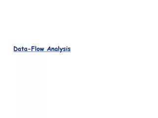 Data-Flow Analysis