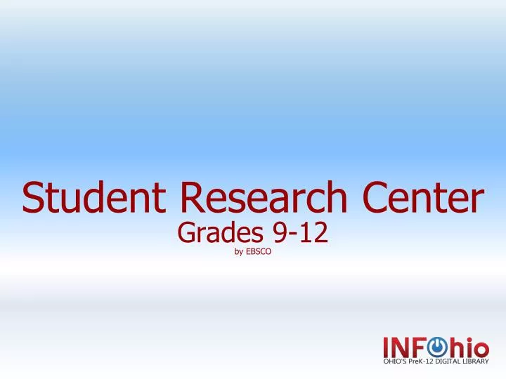 student research center grades 9 12 by ebsco