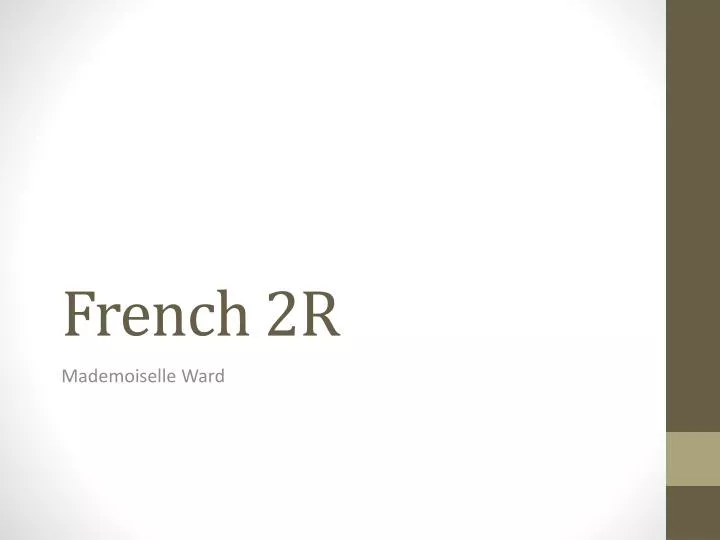 french 2r