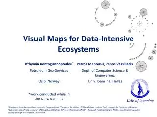 Visual Maps for Data-Intensive Ecosystems