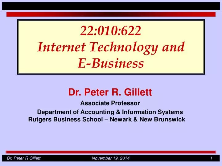 22 010 622 internet technology and e business