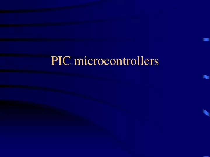 pic microcontrollers