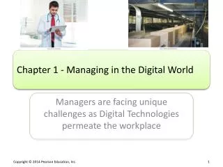 Chapter 1 - Managing in the Digital World