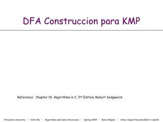 DFA Construccion para KMP