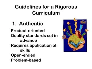 Guidelines for a Rigorous Curriculum