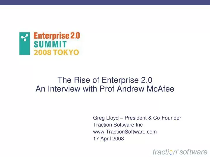 the rise of enterprise 2 0 an interview with prof andrew mcafee