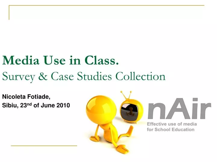 media use in class survey case studies collection