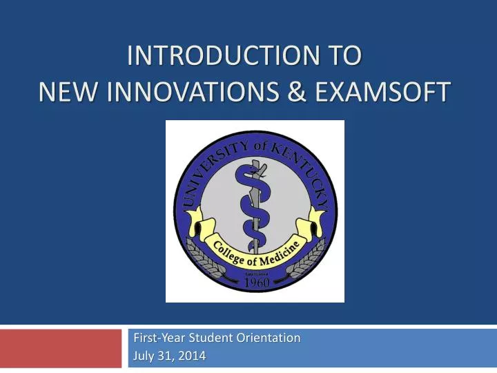 introduction to new innovations examsoft