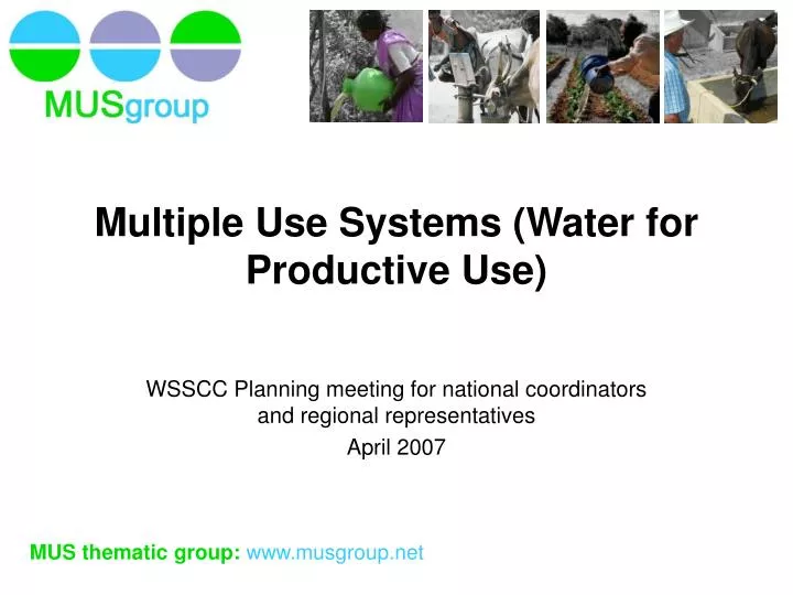 multiple use systems water for productive use