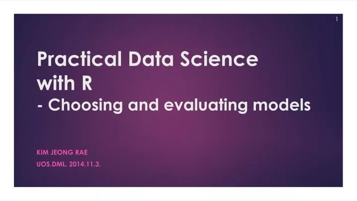 practical data science with r choosing and evaluating models