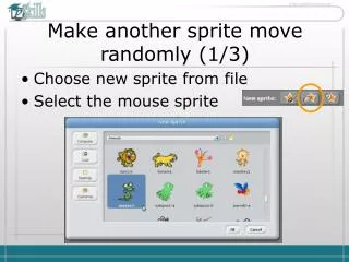 Make another sprite move randomly ( 1 / 3 )