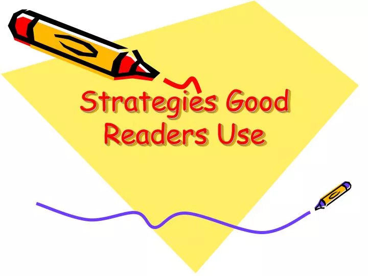 strategies good readers use