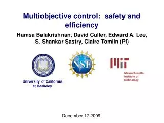Multiobjective control