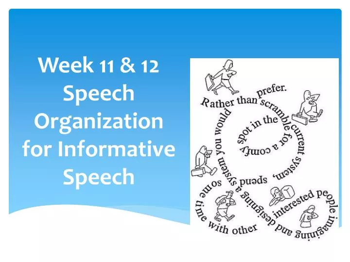 week 11 12 speech organization for informative speech