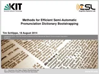 Methods for Efficient Semi-Automatic Pronunciation Dictionary Bootstrapping