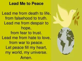 Lead Me to Peace